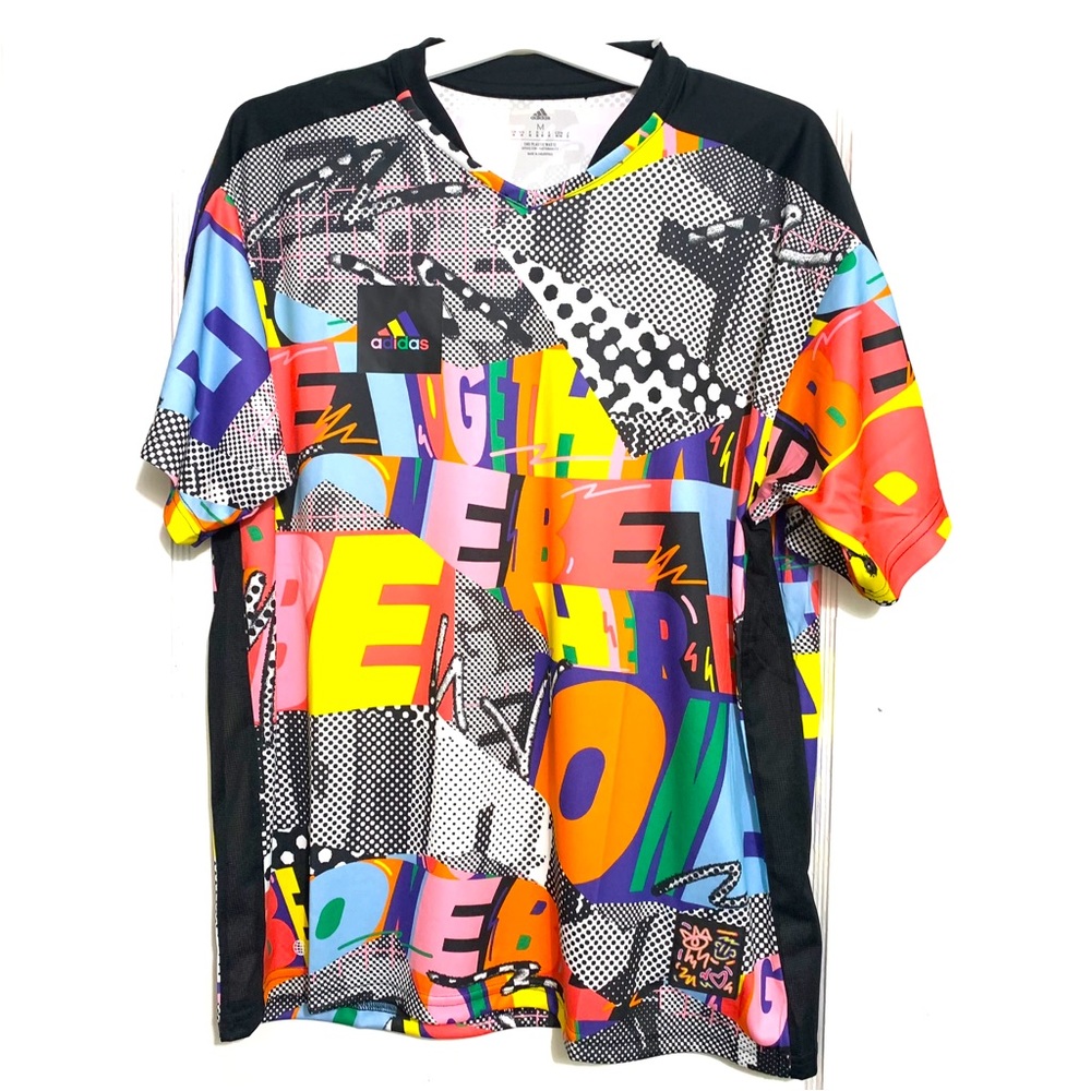 Adidas Tiro Football Jersey Pride Sz Med Multicolor/Black Unisex NWT